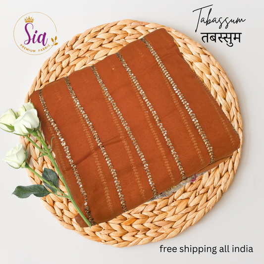 Ochre Orange/ Gherua / Kesariya - Tabassum - तबस्सुम