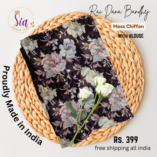 Wine - Autumn Floral Prints Weightless super soft fabric