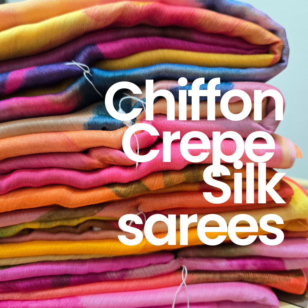 Chiffon, Georgette, Weightless Sarees Everyday Wear Sarees
