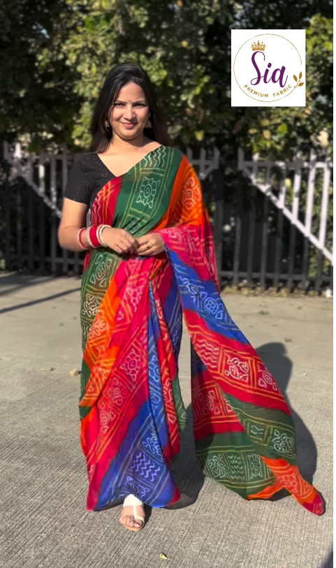 Chiffon Sarees - Without Blouse - Everyday Wear Sarees