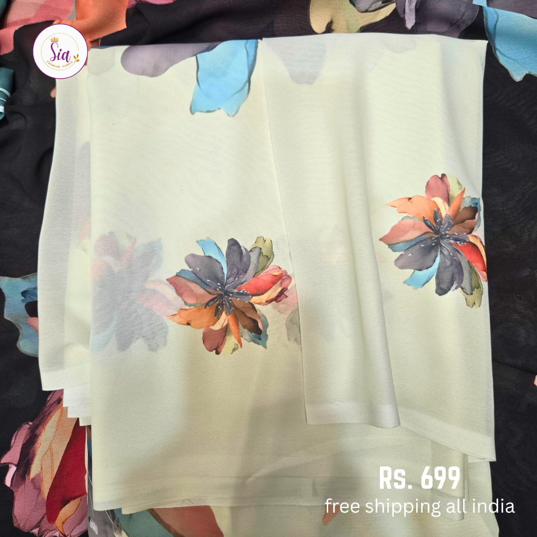 Statement Florals - Beautiful digital prints, soothing soft pastel colours