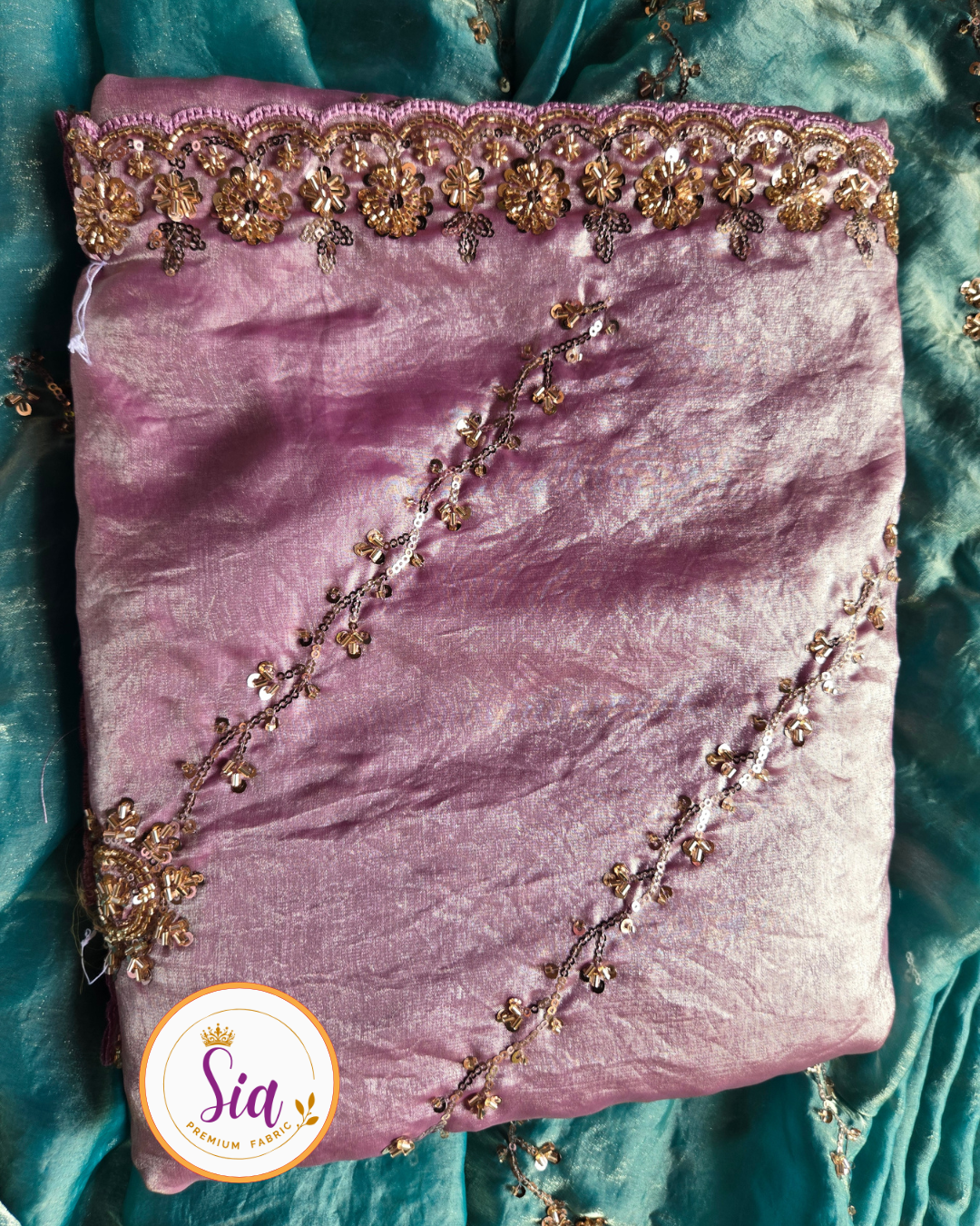Pink - Tissue Silk - designer festival collection