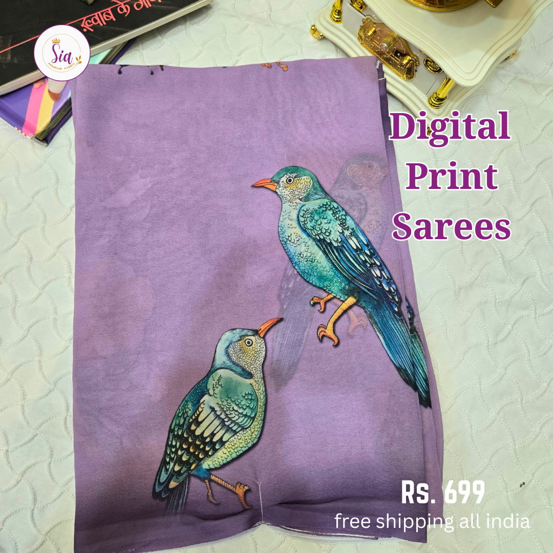 Birdie - Beautiful digital prints, soothing soft pastel colours