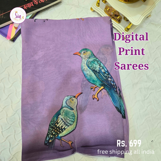 Birdie - Beautiful digital prints, soothing soft pastel colours