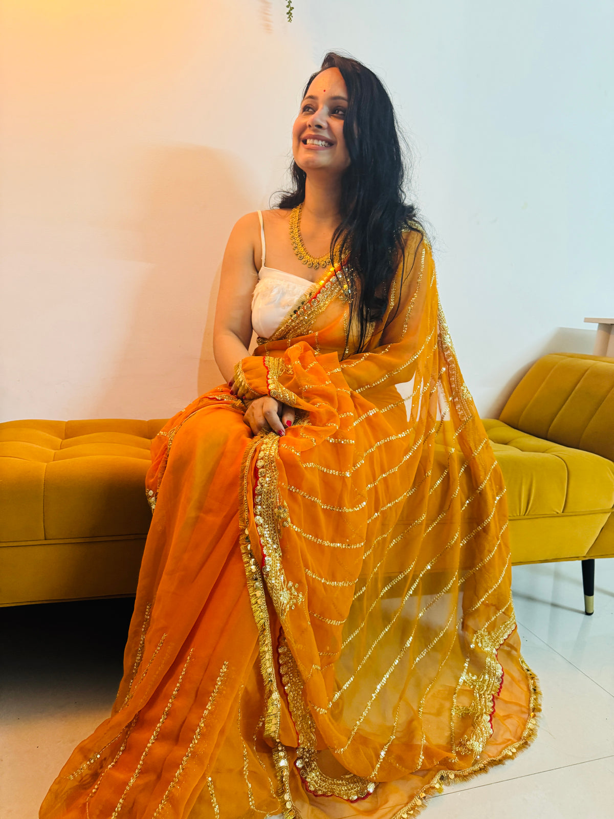 Ochre Orange/ Gherua / Kesariya - Tabassum - तबस्सुम