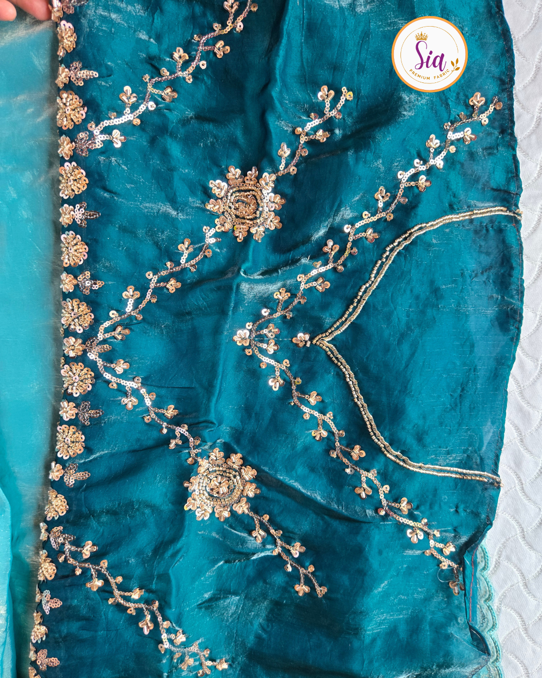 Firozi - Tissue Silk - designer festival collection