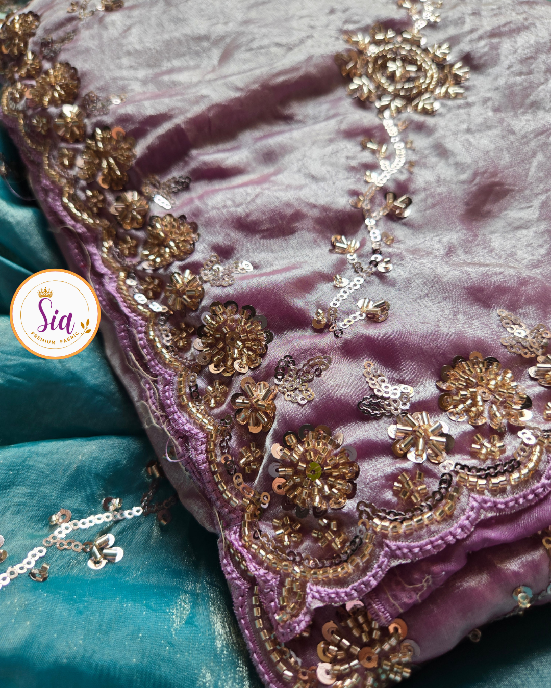Pink - Tissue Silk - designer festival collection