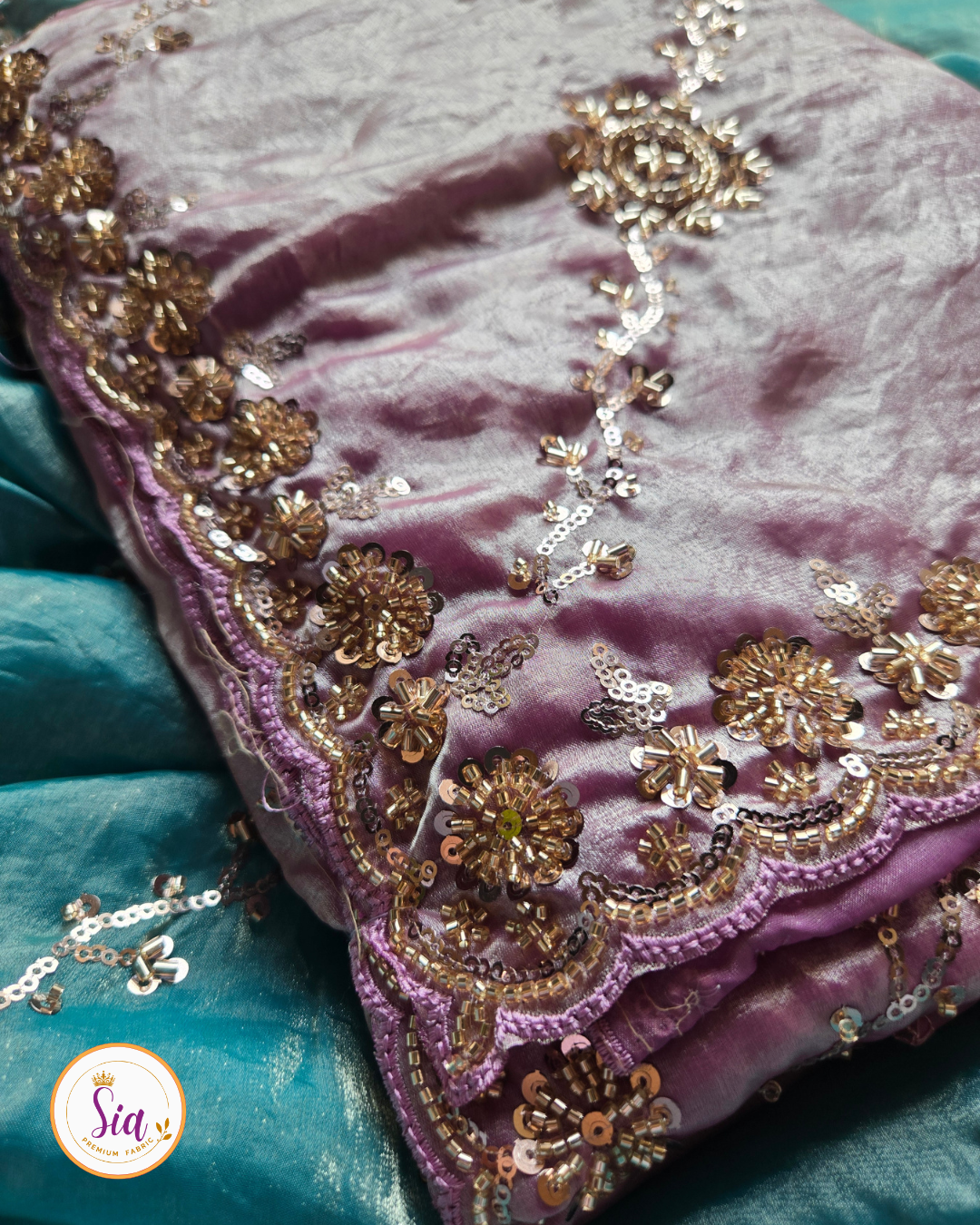 Pink - Tissue Silk - designer festival collection