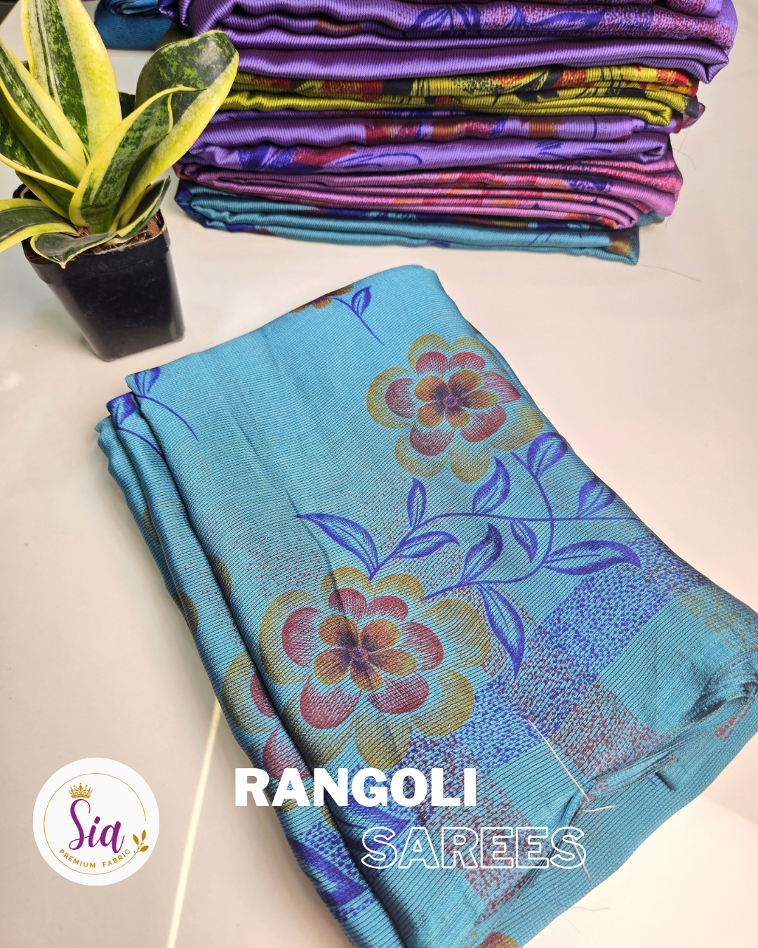 Teal - Rangoli Sarees