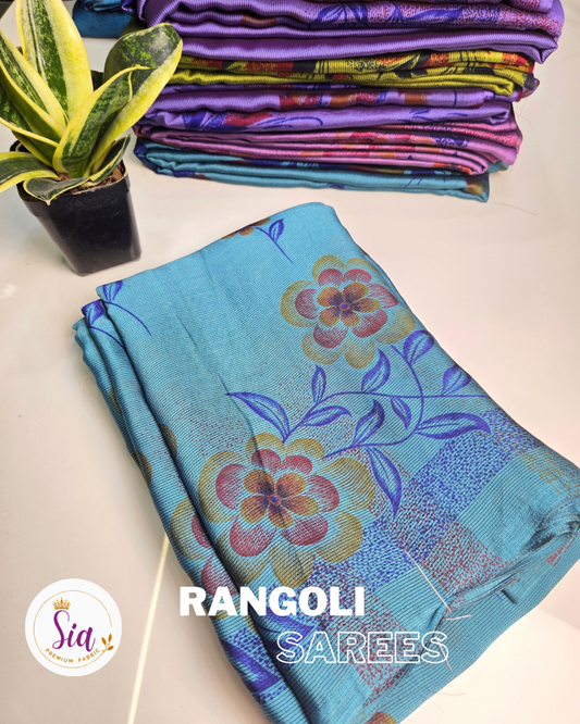 Teal - Rangoli Sarees