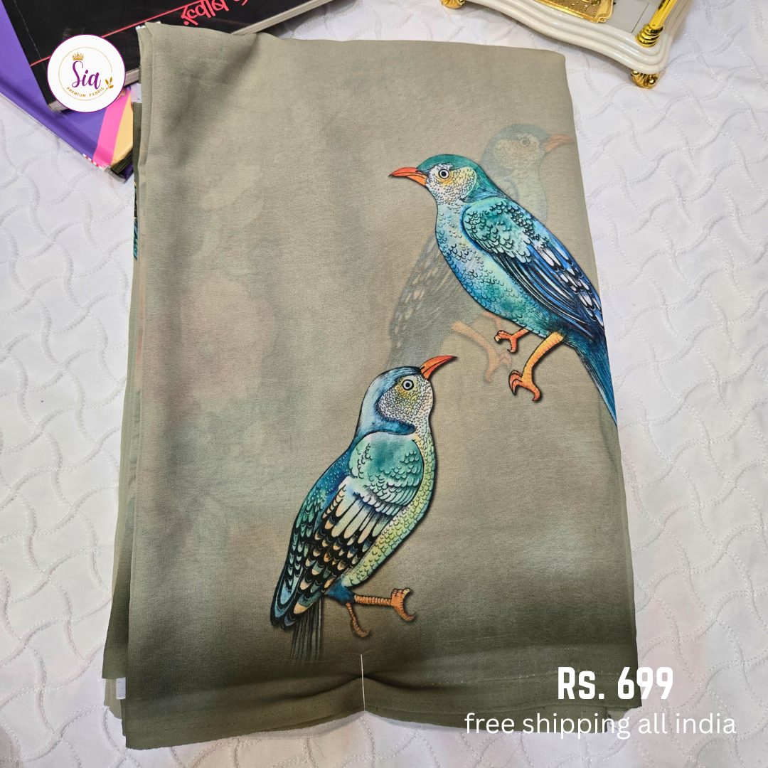 Birdie - Beautiful digital prints, soothing soft pastel colours