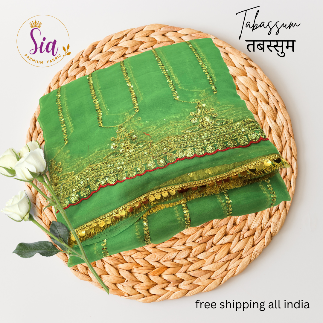 Emerald Green / Ilaichi / Cardmom Green - Tabassum - तबस्सुम