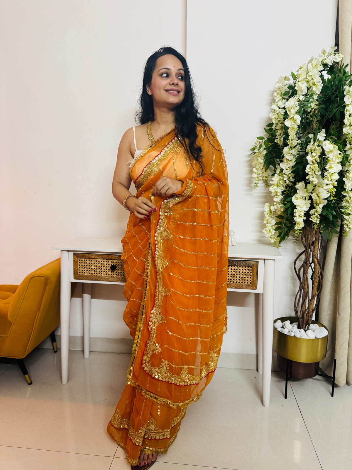 Ochre Orange/ Gherua / Kesariya - Tabassum - तबस्सुम