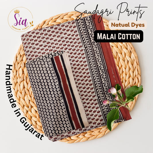 Saudagri Prints on Malai Cotton Reviving the heritage of Gujarat,