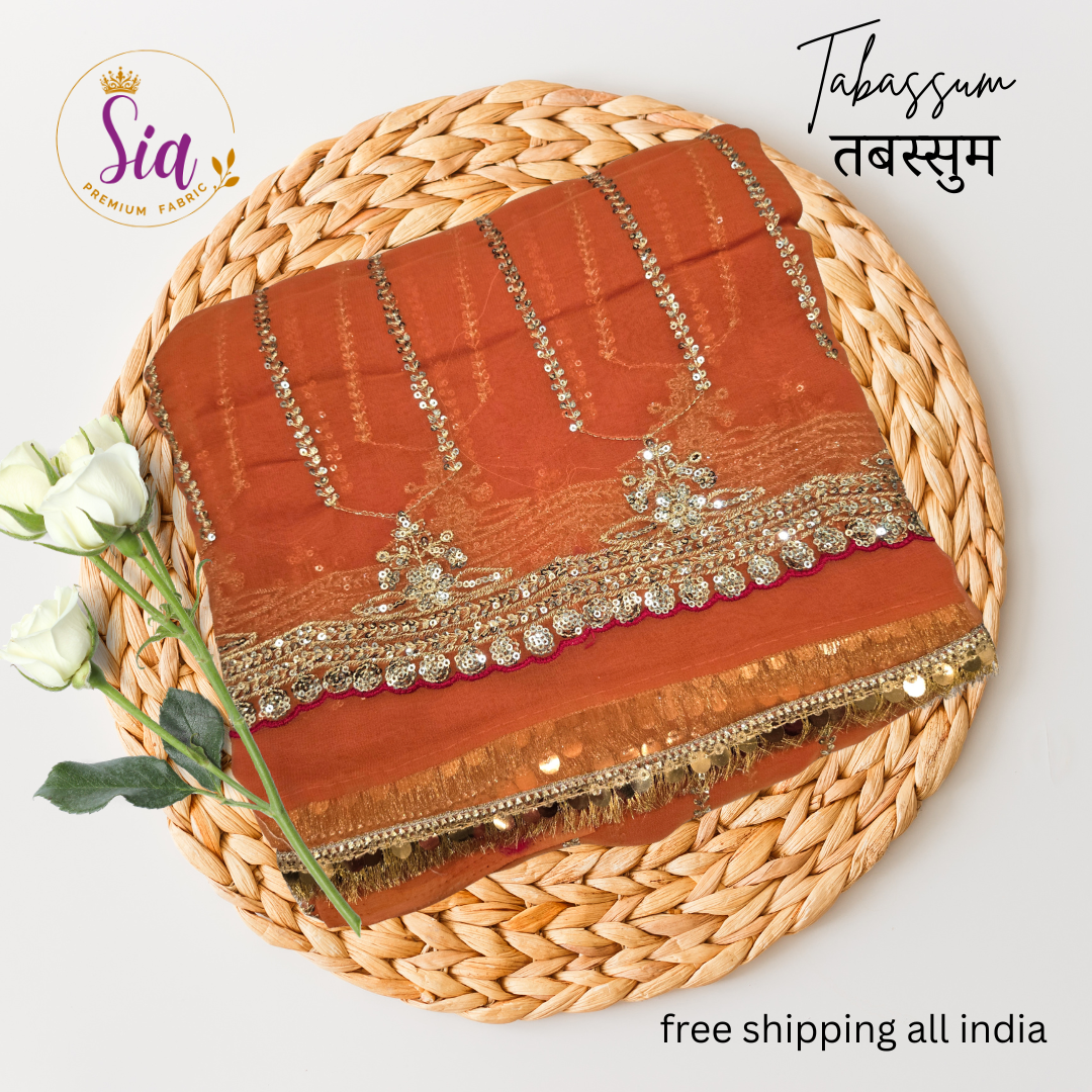 Ochre Orange/ Gherua / Kesariya - Tabassum - तबस्सुम