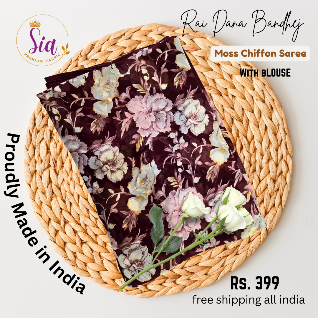 Magenta - Autumn Floral Prints Weightless super soft fabric