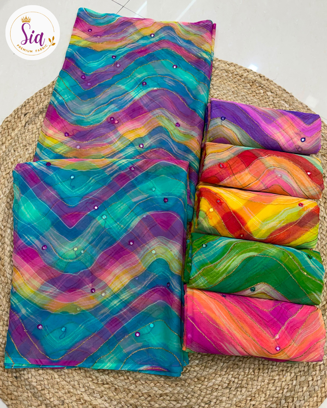 Rani Pink Premium Soft Chiffon Saree