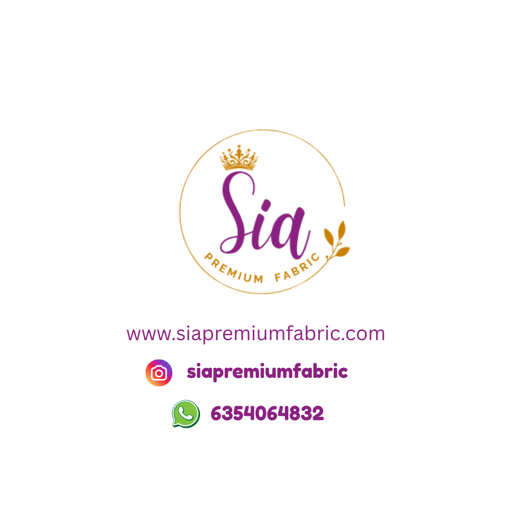 Cream, maroon, green colors - Moss chiffon