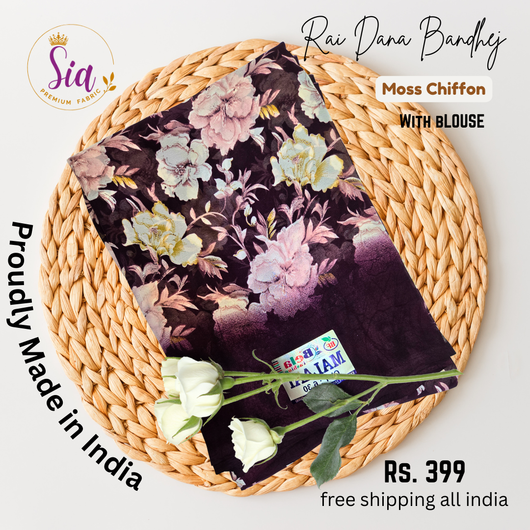 Wine - Autumn Floral Prints Weightless super soft fabric