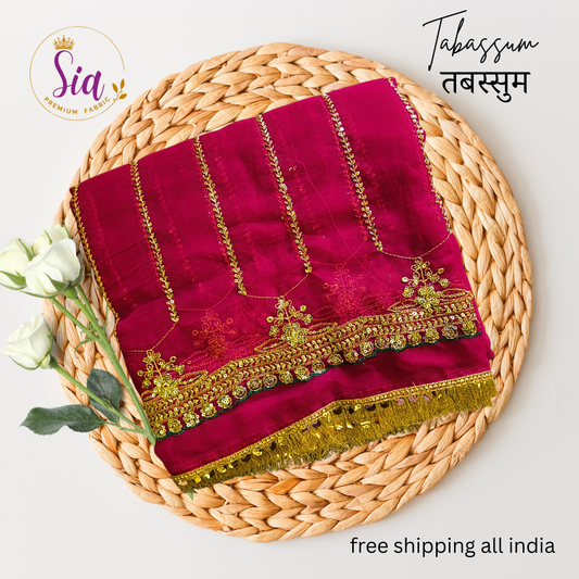 Dark Rani Pink / Magenta Berry Pink - Tabassum - तबस्सुम